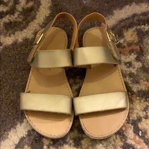 Gold sandals